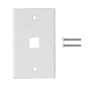 Face Plate blanco 1-Keystone Vertical  70x114mm