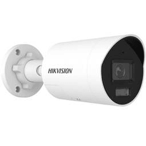 Camara IP Mini Bullet Hikvision DS-2CD2047G3-LI2UY/SRB 4MP ColorVu Lite con Luz Hibrida PoE