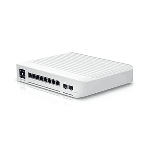 Switch Ubiquiti Enterprise, 8 Puertos PoE+ RJ45 de 2,5 GbE, Disponibilidad PoE 120W
