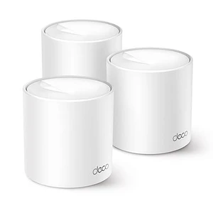Pack de 3, Sistema Wi-Fi Mesh TP-Link Deco X10 AX1500 Doble Banda Cobertura Inteligente en el Hogar