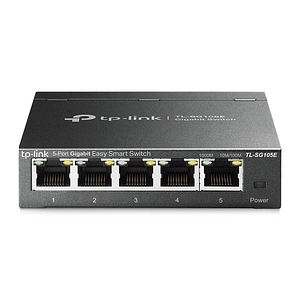 Switch Inteligente Sencillo Gigabit TP-Link TL-SG105E, 5 Puertos RJ45 10/100/1000Mbps
