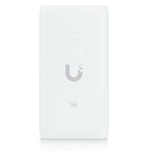 Inyector PoE Ubiquiti U-PoE 15W Gigabit Compacto con Proteccion ESD