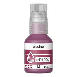 Botella de tinta original Brother BTD100M color magenta – colores vivos y consistentes