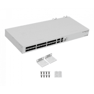Switch MikroTik CRS326-24S+2Q+RM, 24 Puertos SFP+, 2 Puertos QSFP+, Alta Velocidad y Rendimiento
