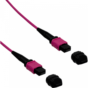 Cable Fibra Ubiquiti JF4MM100U MPO-MPO 12 fibras OM4 MM LSZH 100m Type-B jumper duplex