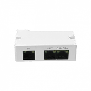 Extensor Mini Switch PoE 2 Puertos + 1 Cascada, Dahua PFT1300 - 300m, Montaje DIN/Interno