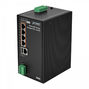 PLANET Switch Adm 5-1000-PoE+ CargaSolar PV24-45V/120W req-Bat24V Rdin