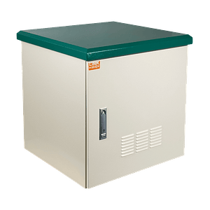 Gabinete Exterior LINKMADE RK10-6LE 10U 614x600mm IP65 Muro Poste PDU y Bandeja