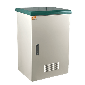 Rack Exterior LINKMADE RK17-4LE 17U 45cm Fondo Beige IP65 Montaje Muro Poste PDU