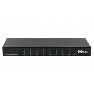 KVM 8-HDMI-USB Rack req-cables 2-USB2.0-AH inc-12V LAN IR-Ctrl 3,5mm