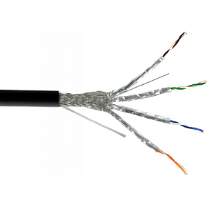 Cable S/FTP Exterior LINKMADE 200m Cat6A Cobre Sólido AWG23 Negro PE
