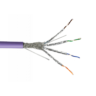 Cable TRIMERX Cat7 S/FTP LSZH 23AWG 305m Violeta – Cobre Unifilar