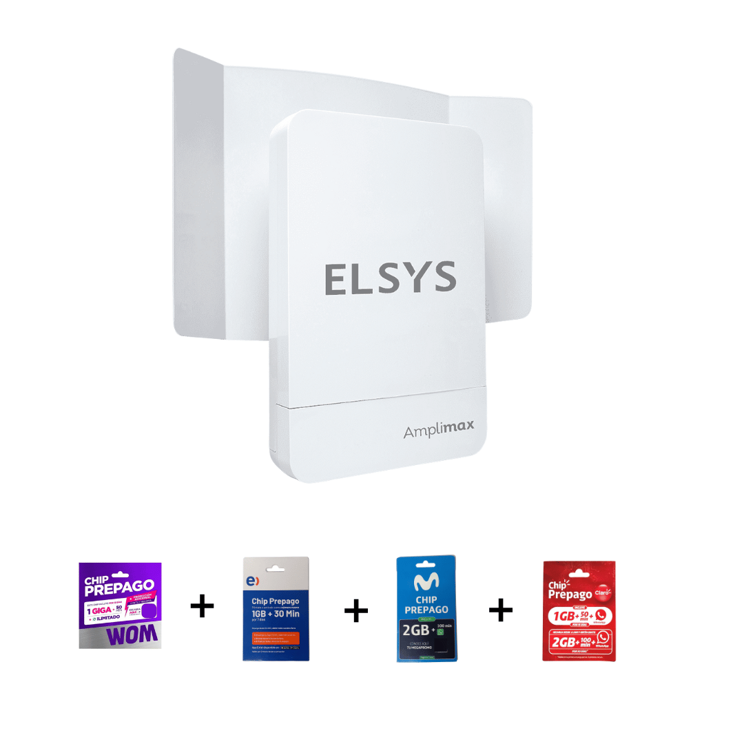 Antena Elsys  Amplimax (sin router) - alcance 20km - Assoría y garantía  2