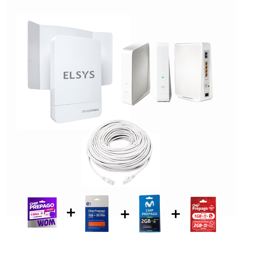Antena Elsys  Amplimax con router Arris - alcance 20km - Assoría y garantía  2