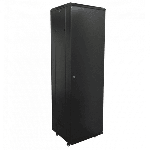 Rack  Vidrio 42U 600mm 60cm-Fondo Linkmade Turbina PDU Bandeja Negro