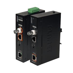 Kit Extensor Industrial PLANET LRP-201-KIT - Transmisión PoE de Largo Alcance hasta 600m