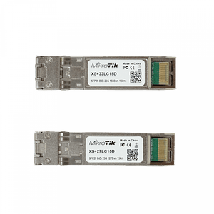 Módulo MikroTik XS+2733LC15D SFP28/SFP+10G BiDi 1270/1330nm 15km (2 unidades)