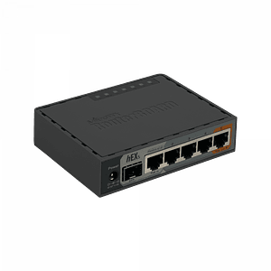 Router MikroTik hEX S - 5 Puertos Gigabit, 1 SFP, PoE, 880MHz, 256MB