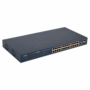 Switch Planet 24-1000-PoE+af/at 330W 2-SFP Console Switch Admin Rack L2/L4