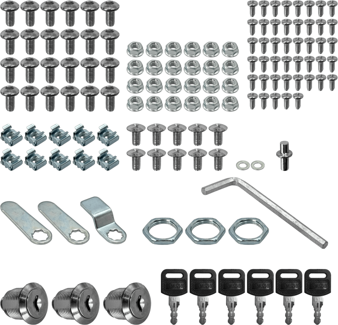 Rack  9U 45CM-Fondo Gabinete Rack Pared Muro Negro Linkmade 6