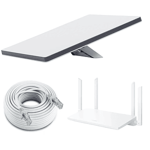 Kit Satelital Starlink + Cable de Red +  Router Wifi