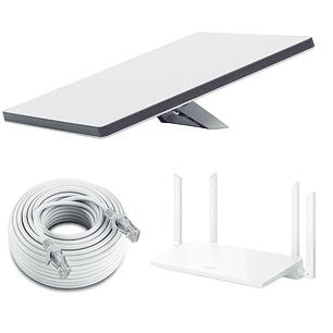 Kit Satelital Starlink + Cable de Red +  Router Wifi