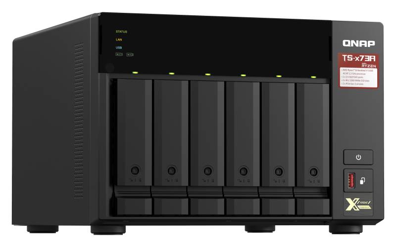 Servidor NAS QNAP AMD Ryzen™ RX-421ND, 4 Núcleos 2.2GHz, 6-Bay, 8GB Ram 2