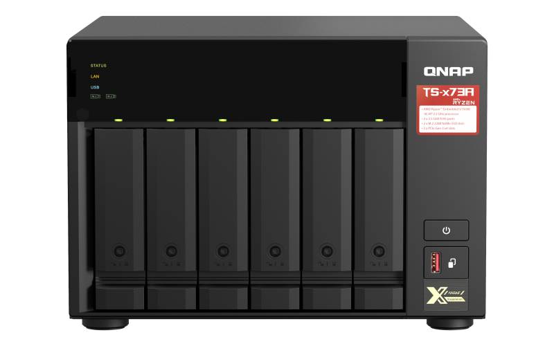 Servidor NAS QNAP AMD Ryzen™ RX-421ND, 4 Núcleos 2.2GHz, 6-Bay, 8GB Ram 3