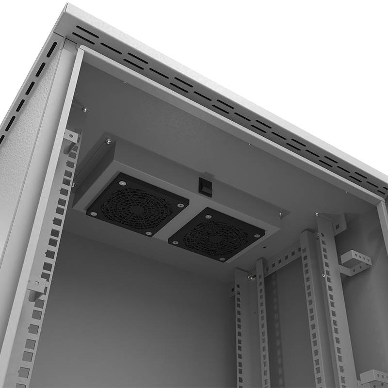 Gabinete exterior Nexxt  6U 600x600mm para poste en acero SPCC gris claro 3