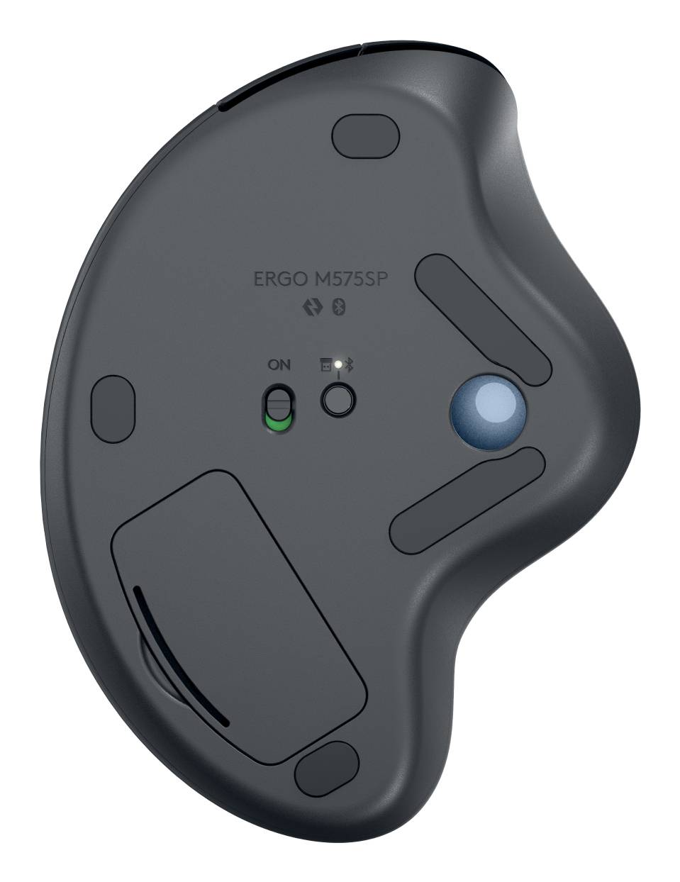 Mouse Trackball Inalámbrico Ergonómico, Logitech ERGO M575S - Grafito 2