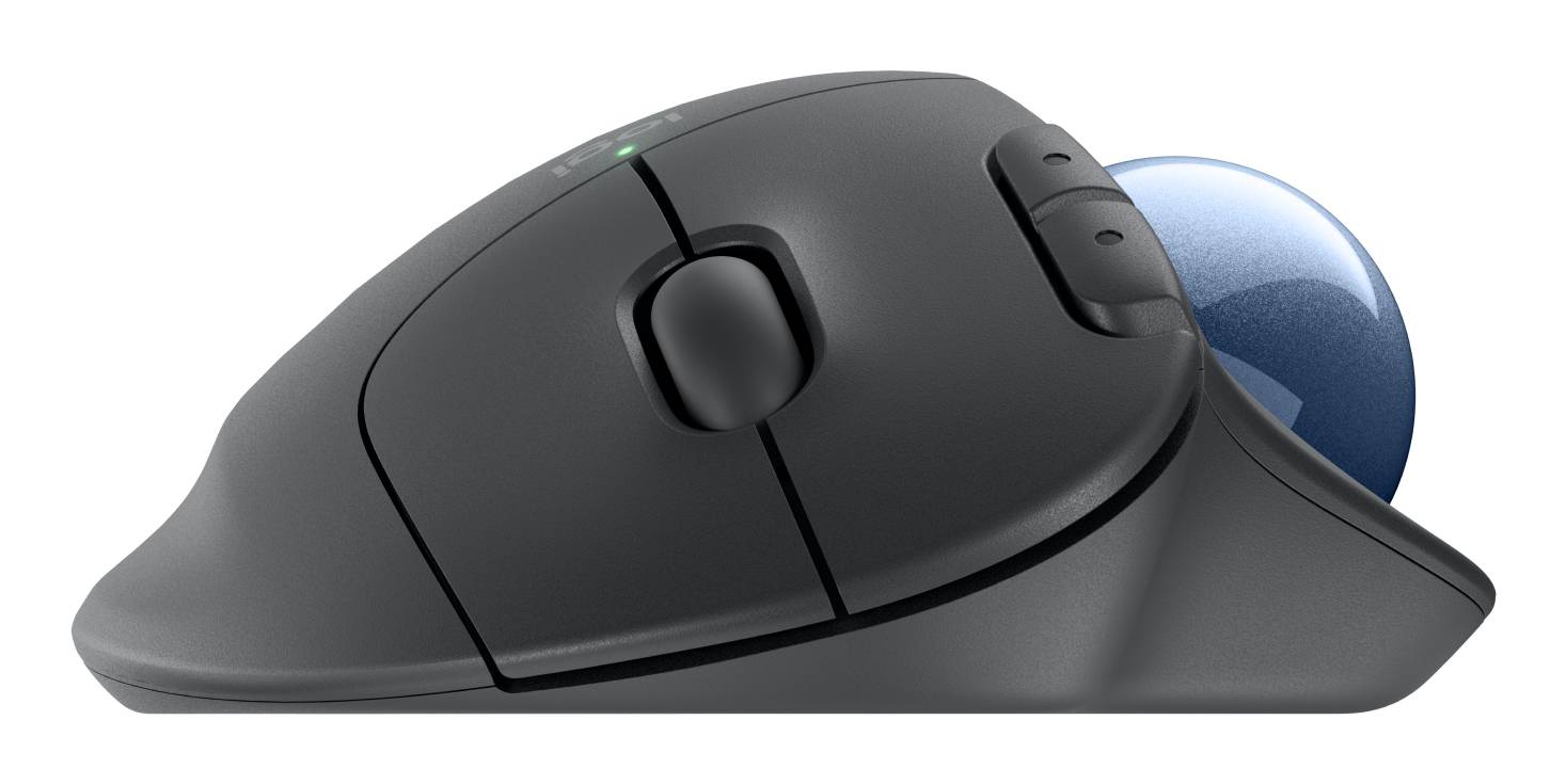 Mouse Trackball Inalámbrico Ergonómico, Logitech ERGO M575S - Grafito 3