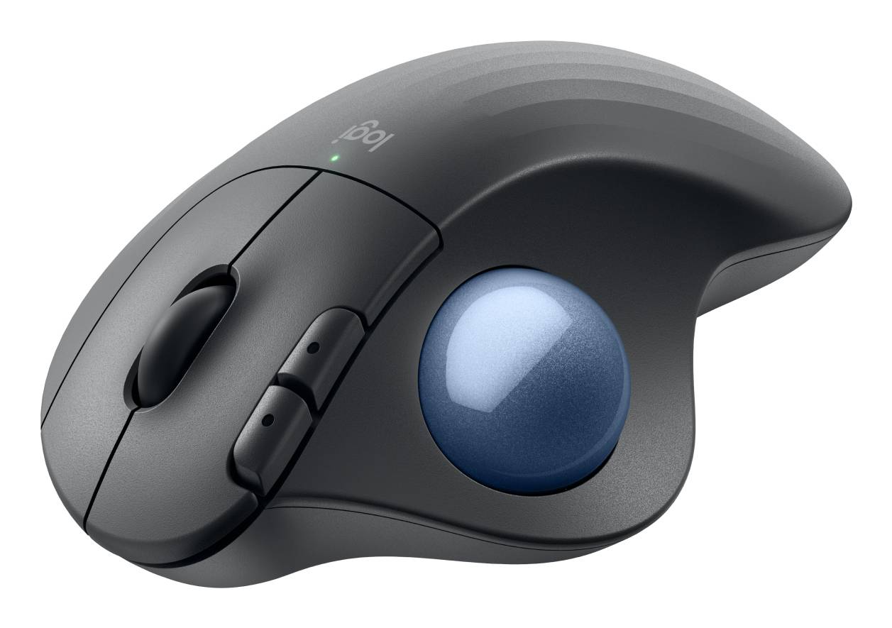 Mouse Trackball Inalámbrico Ergonómico, Logitech ERGO M575S - Grafito 1