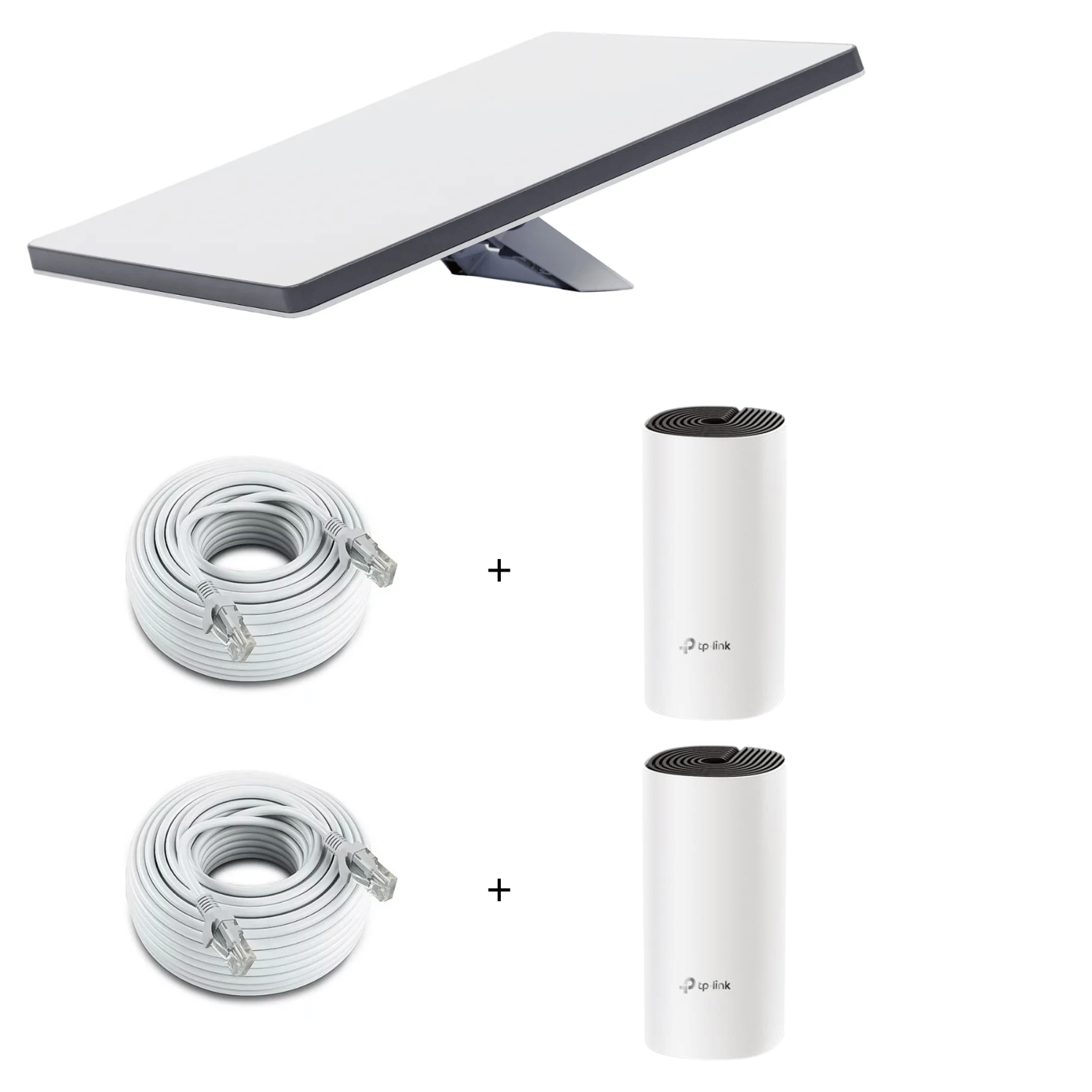 Kit Satelital Starlink + 2 Repetidores Wifi Mesh Roaming + 2 cables 1