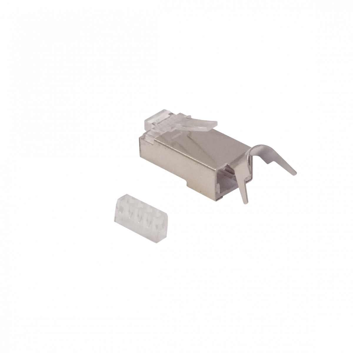 Conector CAT7 1,3mm RJ45 8P8C Bolsa 10-Conectores Machos Crimpeables oro-50um 2