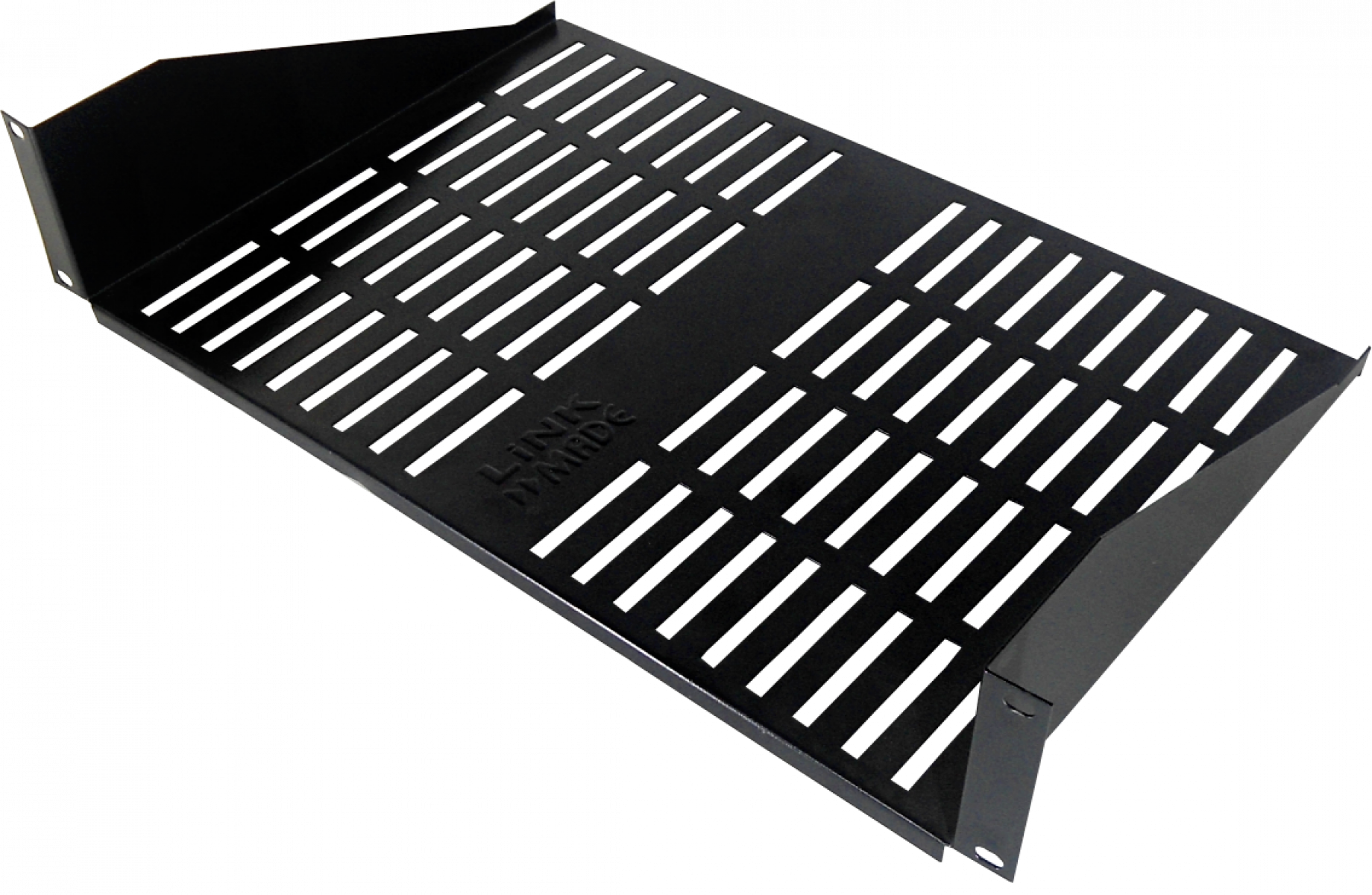 Bandeja Ventilada 2U 30cm-Fondo Bandeja Negra p/Rack req-Tornillos  1