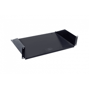 Bandeja Lisa 2U 30cm-Fondo Bandeja Negra p/Rack req-Tornillos 
