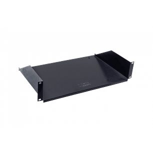 Bandeja Lisa 2U 30cm-Fondo Bandeja Negra p/Rack req-Tornillos 