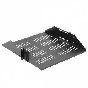 Bandeja Centrral ventilada ajustable 2U Negra 60cm