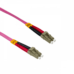 Jumper Fibra LSZH 2mt LC-LC OM4 MultiModo MM Duplex 50/125um 3mm