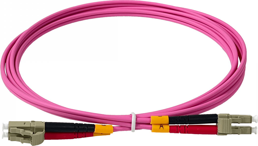 Jumper Fibra LSZH 2mt LC-LC OM4 MultiModo MM Duplex 50/125um 3mm 2