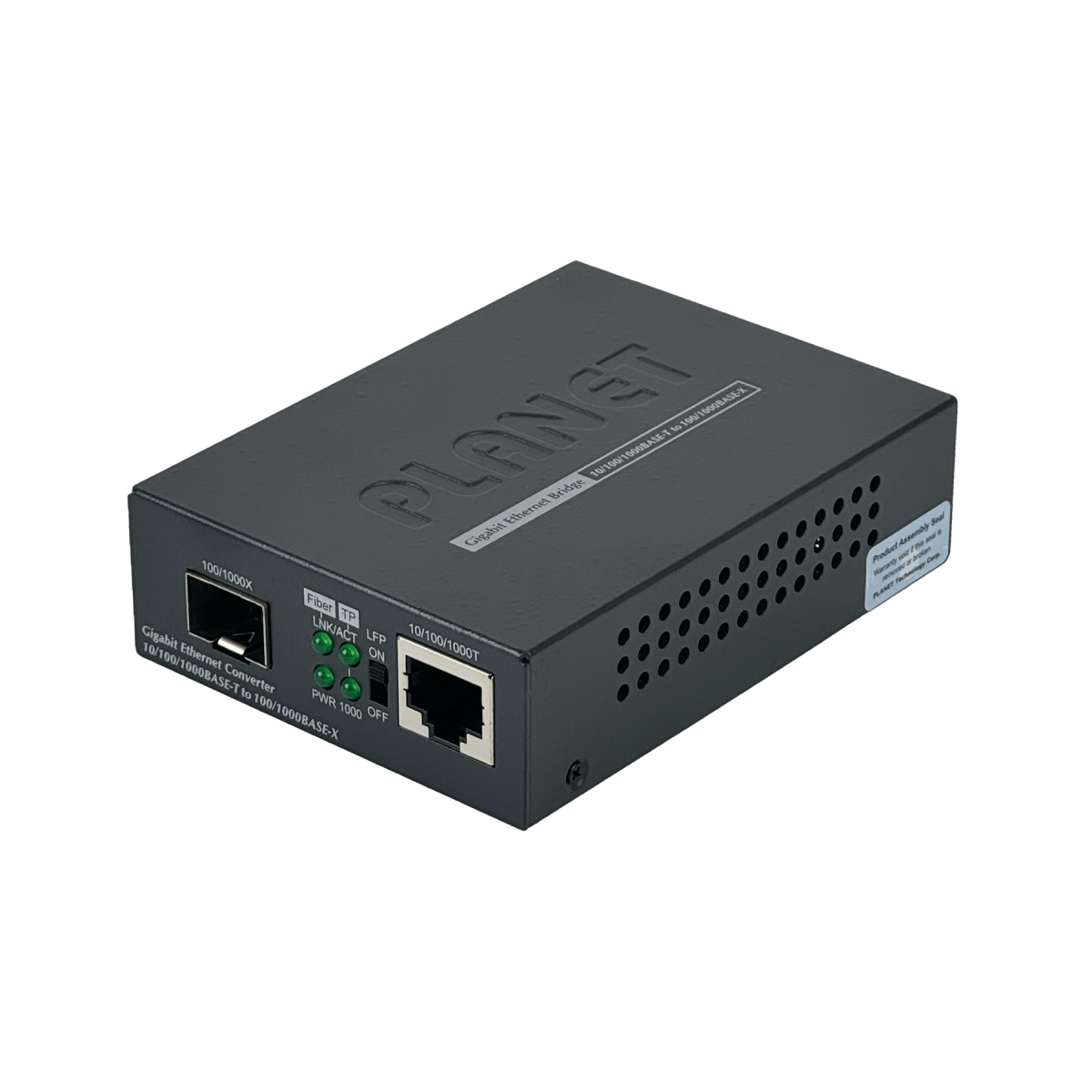 Media Converter Planet 1-1000 1-SFP Gigabit  Semi-Admin inc-5VDC/2,5A 3