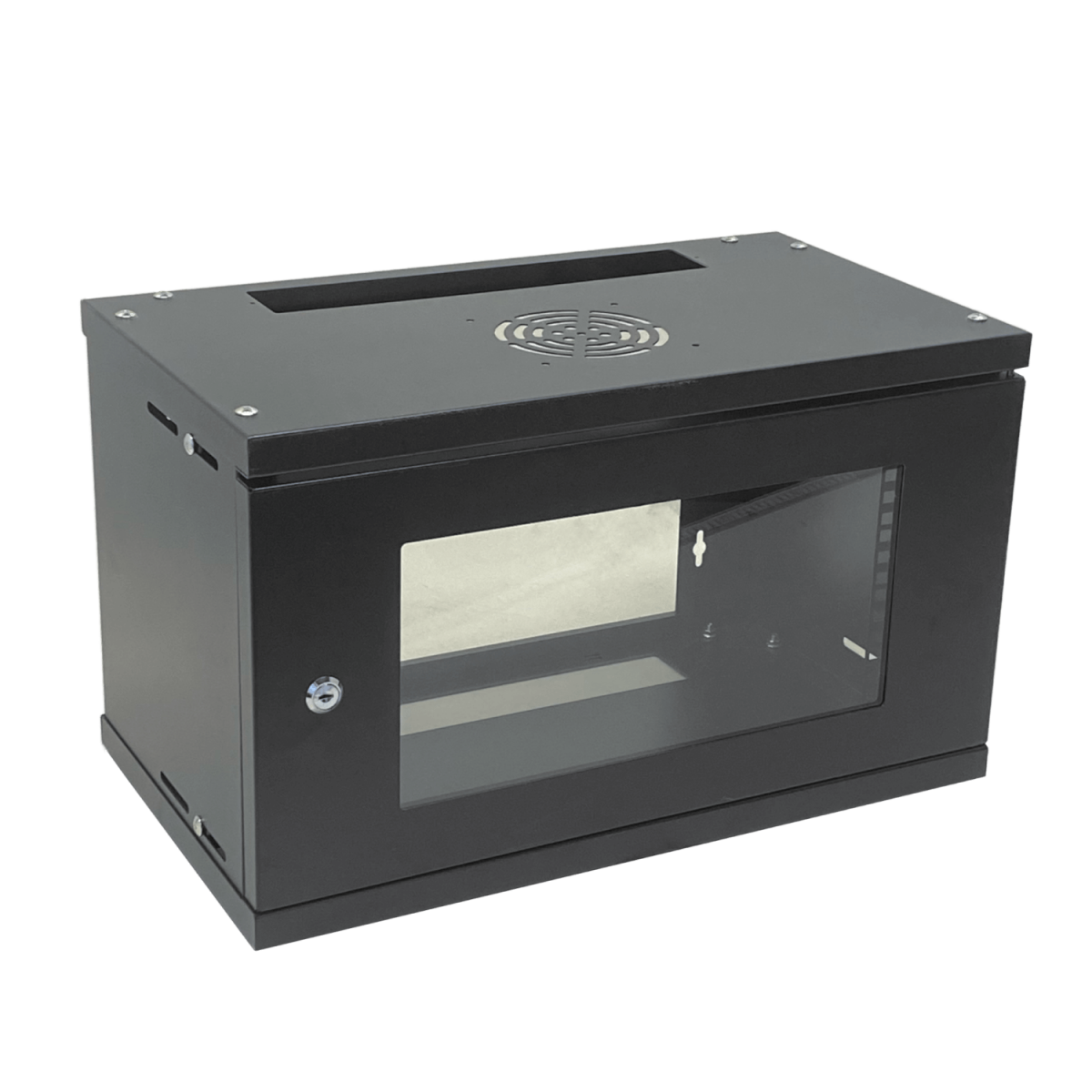 Rack 6U Desarmado 30cm-Fondo-Vacio Gabinete19P Pared inc2U 1