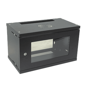 Rack 6U Desarmado 30cm-Fondo-Vacio Gabinete19P Pared inc2U