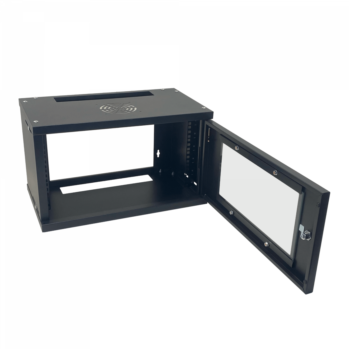 Rack 6U Desarmado 30cm-Fondo-Vacio Gabinete19P Pared inc2U 2