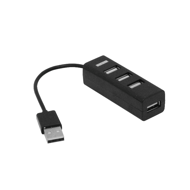 Adaptador USB HUB 4-USB-2.0 Cable-10cm 480mbps 1