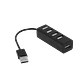 Adaptador USB HUB 4-USB-2.0 Cable-10cm 480mbps - Miniatura 1
