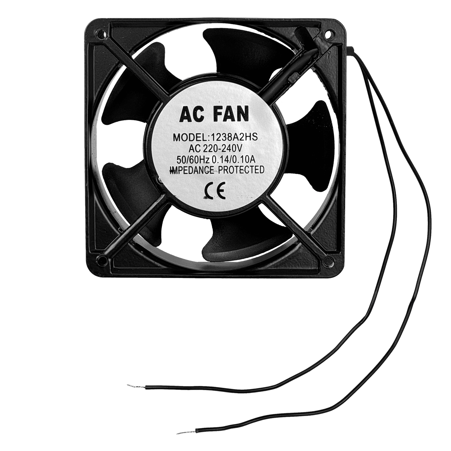 Ventilador 12x12cm, 220V AC para Turbina, Sin Enchufe 2