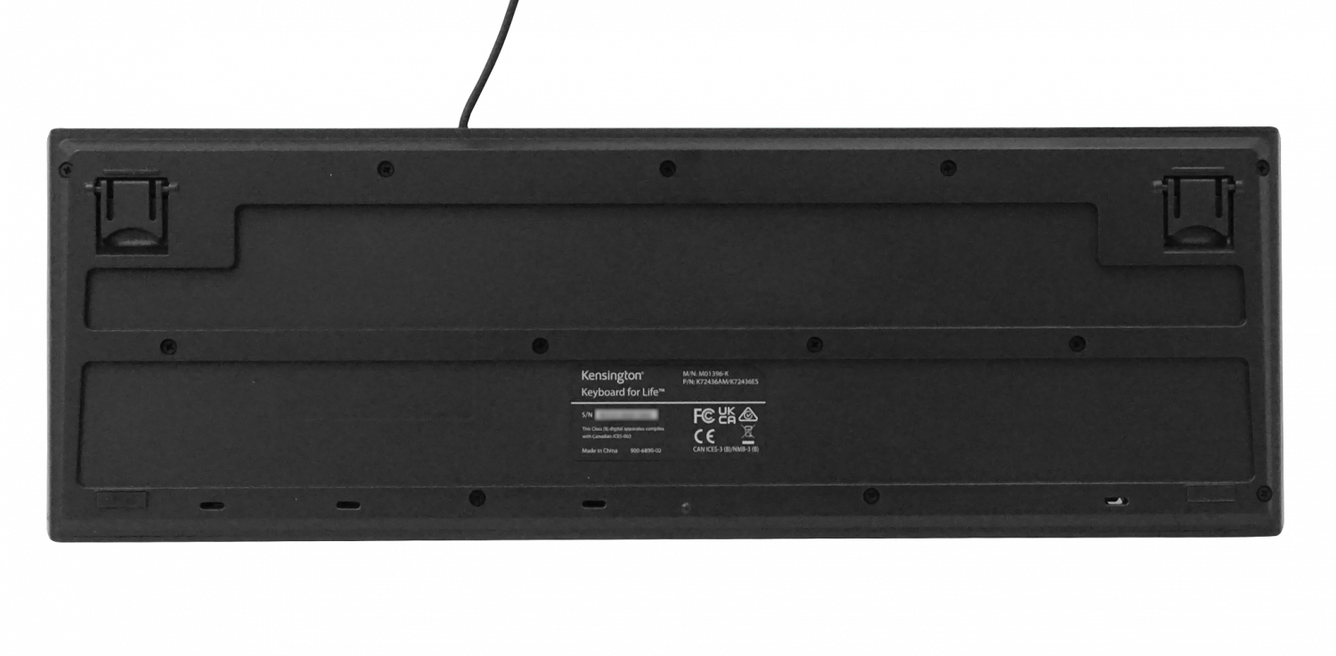 Teclado Cable-140cm Resistente Antiderrame Negro USB A2306A 3