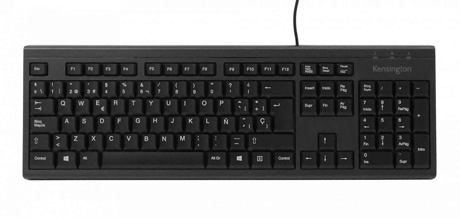 Teclado Cable-140cm Resistente Antiderrame Negro USB A2306A 1