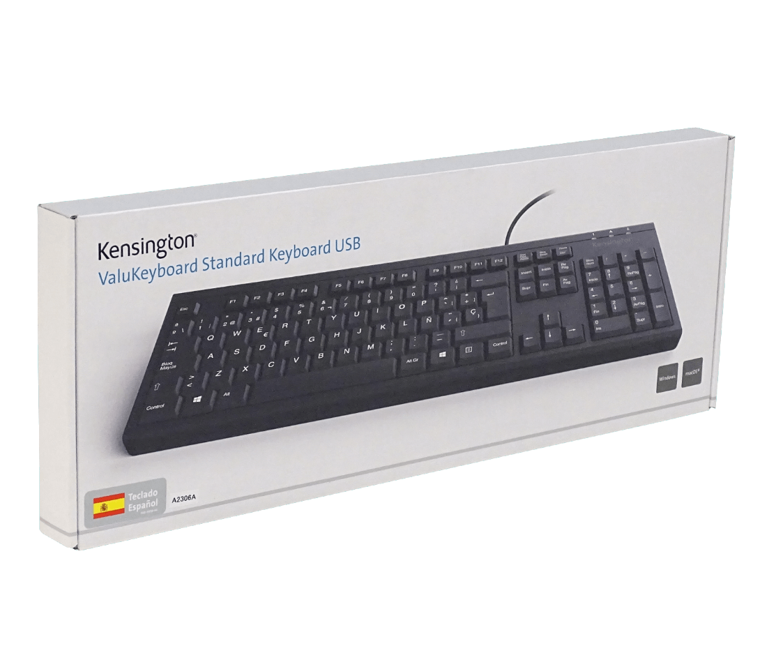 Teclado Cable-140cm Resistente Antiderrame Negro USB A2306A 4
